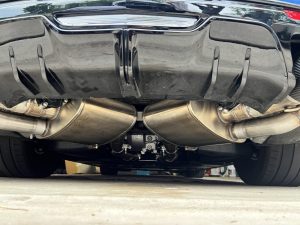 Corsa CT5-V Blackwing cat-back exhaust under side