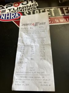 Brown Belt Quarter Mile Record